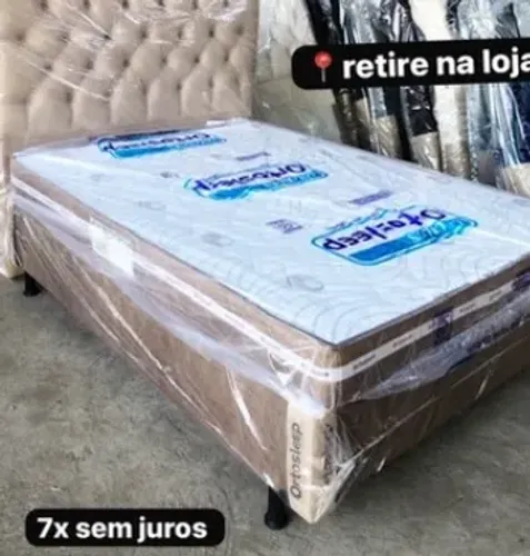 Cama box colchão e base