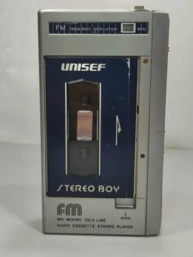 *LEIA* Radio Walkman K7 Unisef Tu22 Estéreo Boy-E1f(Usado)