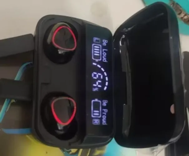 Fone de ouvido bluetooth tws preto 