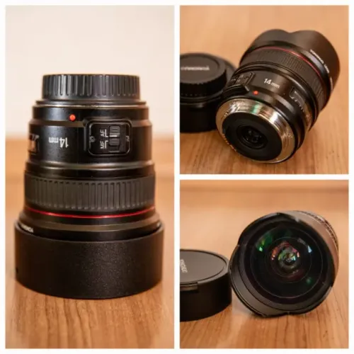 Lente Yongnuo 14mm f2.8 para Canon