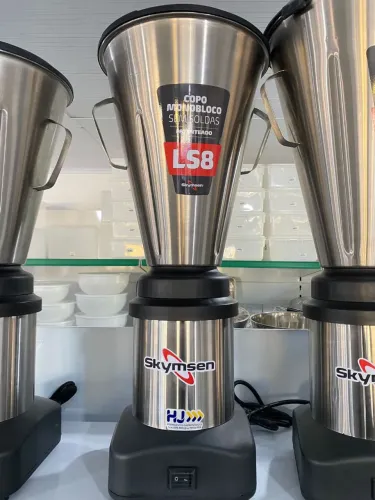 NZ. Liquidificador Industrial 8L copo inox baixa rotação Skymsen