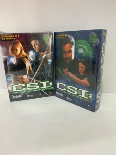 Box dvd csi quarta temporada volumes 1 e 2
