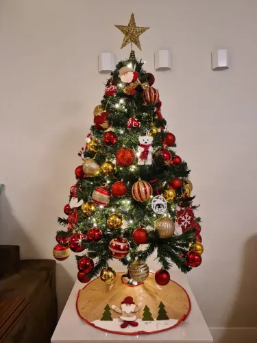 Árvore de Natal 1,20 m decorada