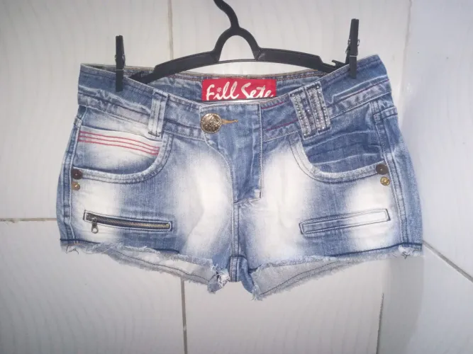 Short Jeans Fill Sete Jeans Feminino N;38/40