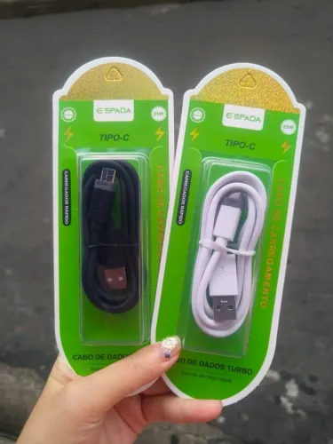 Cabo USB Carregador Fast Charge Turbo Power - Garantia