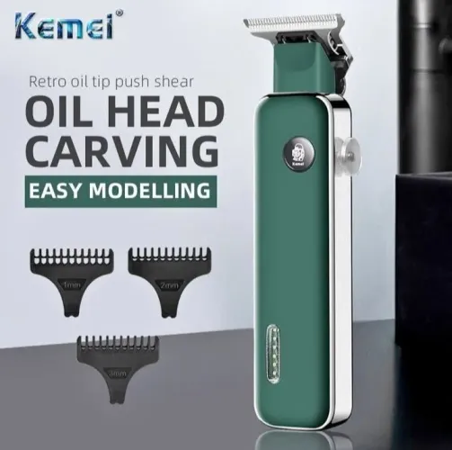 LANÇAMENTO!! APARADOR DE CABELO PROFISSIONAL KEMEI RETRO KM-5098