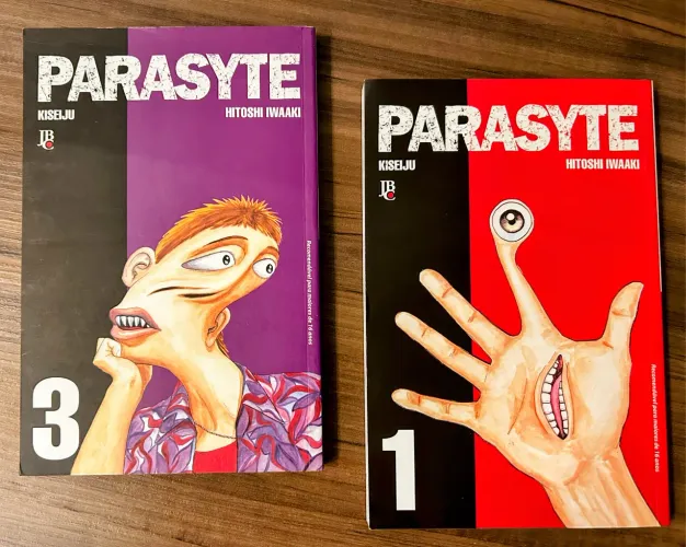 Mangá Parasyte (Kiseiju) - Hitoshi Iwaaki (vol 1 e 3)