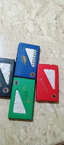 Kit de 5 Jogos de Dominó em osso profissional