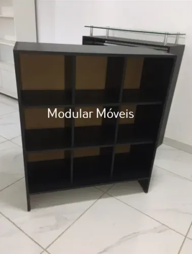 Balcão Colmeia - MDF Preto