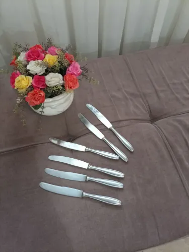 Conjunto de Facas de Mesa em Aço Inoxidável
