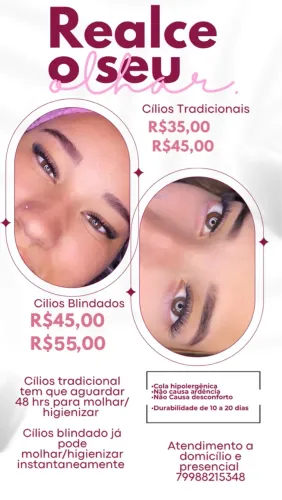 Cílios Tradicionais e Blindados - Realce o seu olhar!