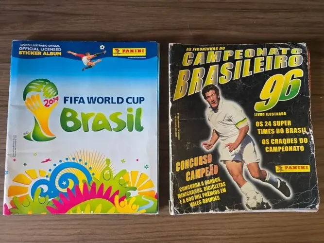 Albuns Campeonato Brasileiro 1996 Completo e Fifa Worldcup Brasil 2014 Incompleto