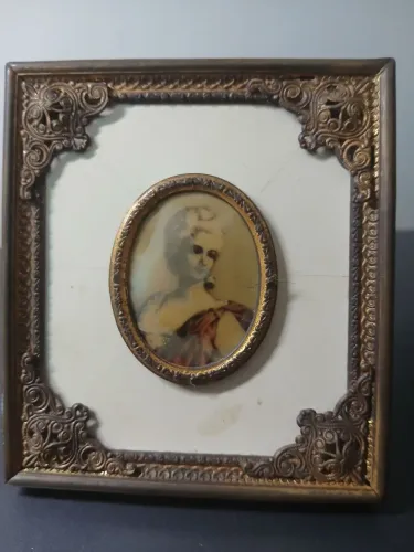 Pintura ao óleo miniatura 