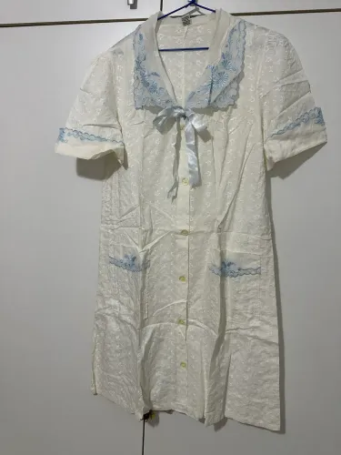Robe p/ GESTANTES / MATERNIDADE em tecido Laise de algodão e leve 