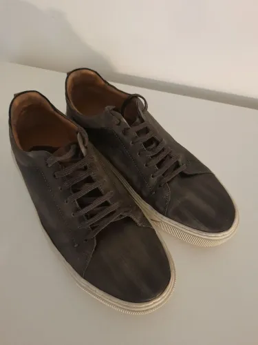 Sapatênis de Couro Marrom CNS 41/42 SEMINOVO lindo!!