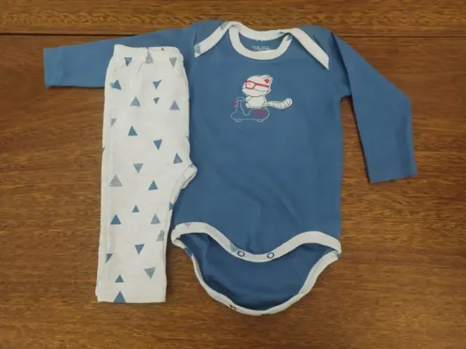 Body Infantil Longo Com Calça