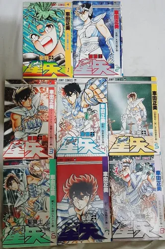 Mangá jump comics SAINT SEIYA Cavaleiros do Zodíaco - Volumes 1 ao 8 EDIÇÕES ORIGINAIS