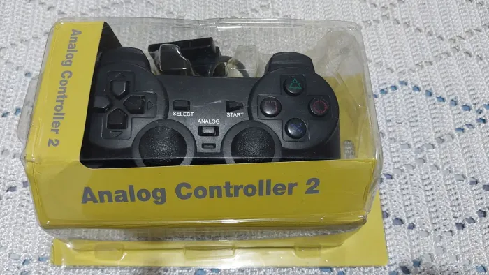 Controle Analógico ps1/2 semi-novo + brinde