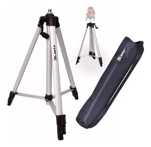 Tripé Regulável Para Nível Laser 420 A 1260 Mm C/ Bolsa