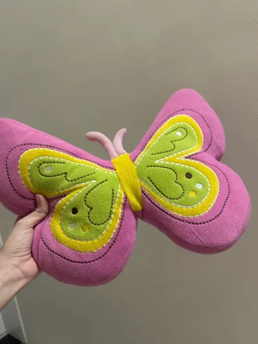 Almofada de borboleta rosa