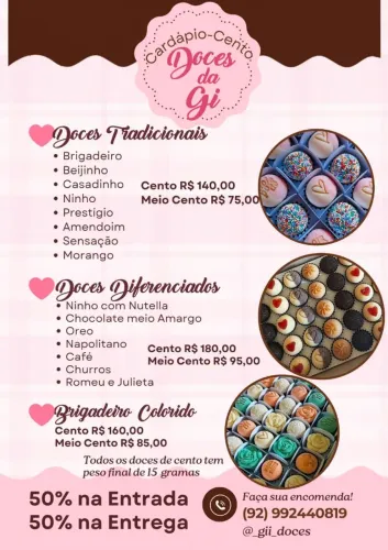 Brigadeiros e doces finos para sua festa