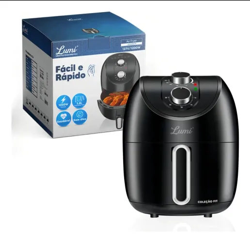Promoção fritadeira sem óleo Air fryer fácil e rápido 3,8