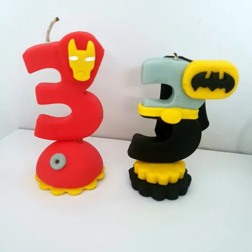 2 velas topo de bolo
