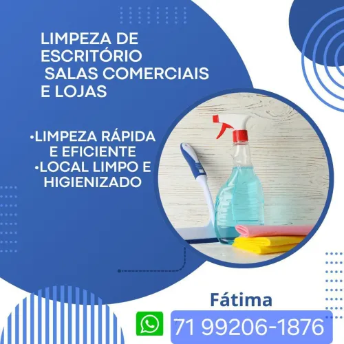 Limpeza de residências, escritório ,lojas e salas comercias