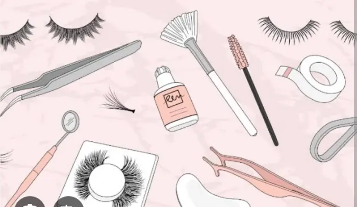 Kit completo para extensão de cílios fio a fio - desapego