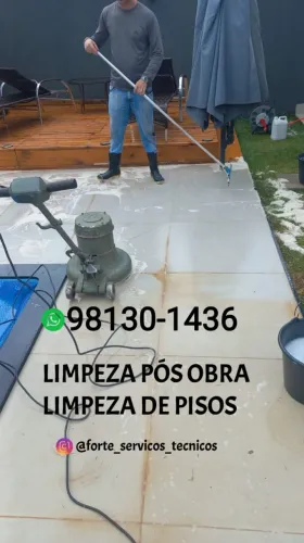Limpeza de pisos e pedras