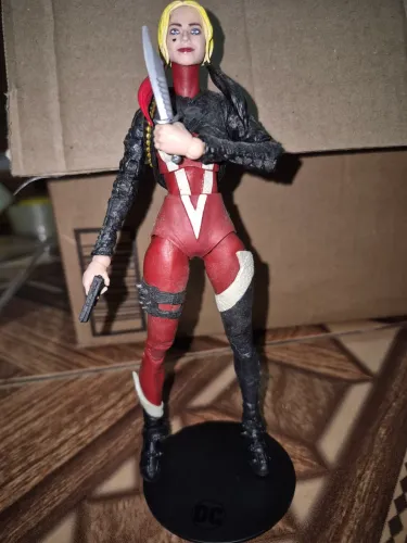 Arlequina dc mcfarlane custom