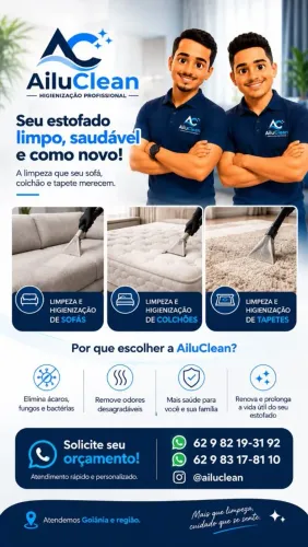 Limpeza e Higienização de Sofá, Cadeira, Cama, Poltrona, Tapete e Carpete