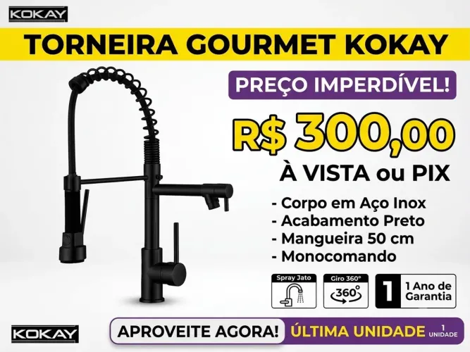 Torneira gourmet Nova