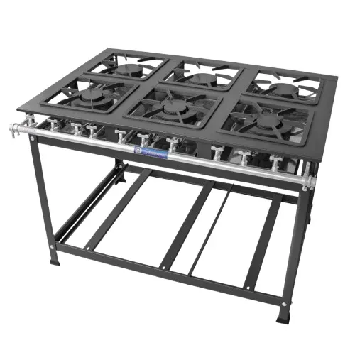 Fogão industrial 6 bocas baixa pressao Entrega Gratis