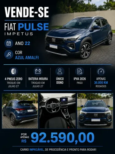 Fiat Pulse Impetus 1.0 Turbo 200 Flex Aut. 2022