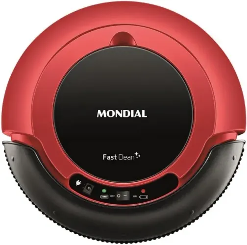 Robô Aspirador de Pó Fast Clean, Mondial, Vermelho/Preto, 30W, Bivolt - RB-01