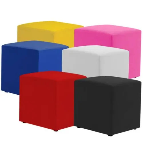 Puff quadrado 40x40 cores a escolher 