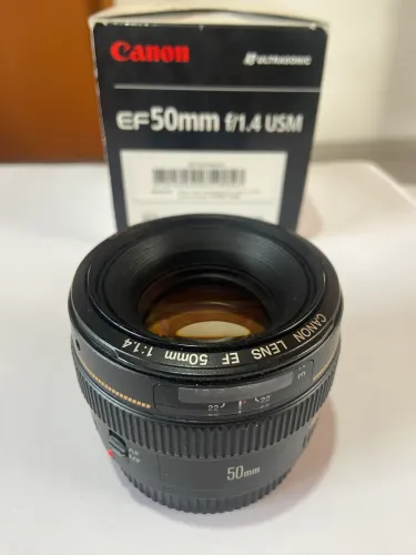 Lente Canon 50 mm 1.4 ultrasonic