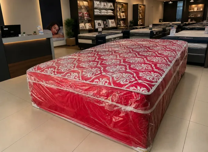 Cama Box Casal Confortável na Embalagem + Entrega