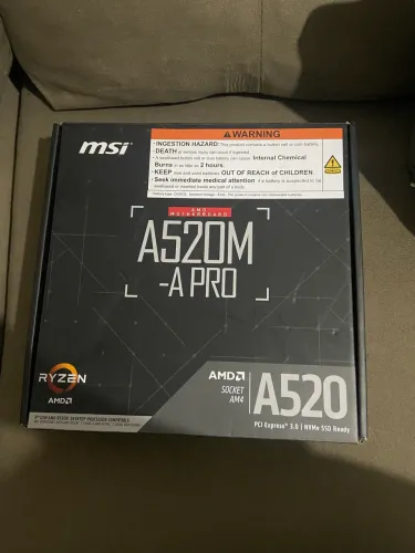 Placa mãe MSI a520m