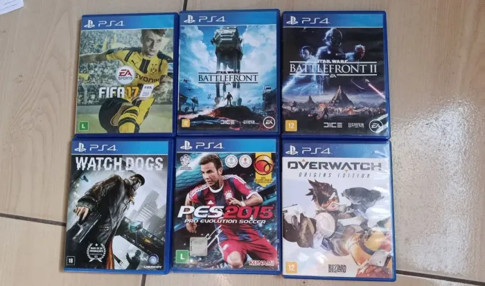 Lote de 11 jogos de PS4 