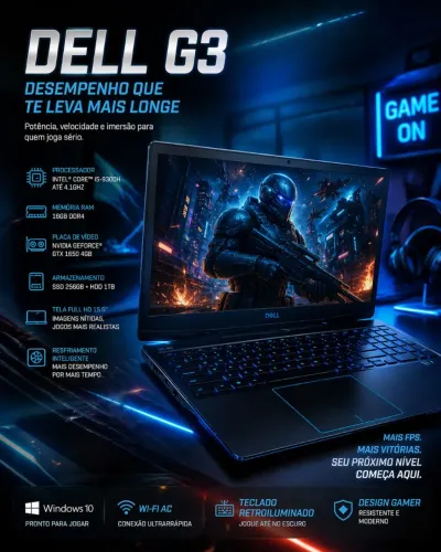 Notebook Dell Gamer G3