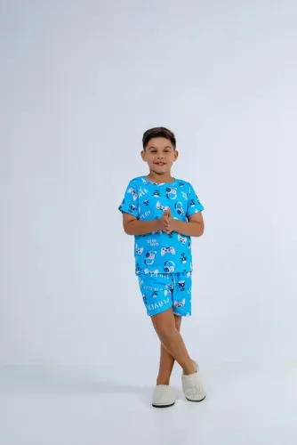 Pijama Infantil Game Over em Suede