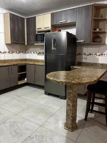 Cozinha mdf com pedra