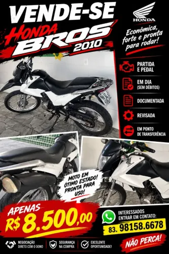 Bros 2010 partida e pedal