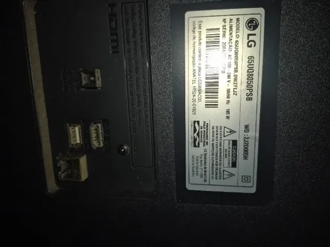 Tv Smart lg 65 polegadas para peças tela trincada 