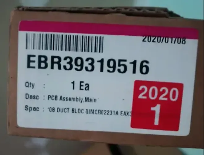 Placa Principal Ar Condicionado LG - EBR39319516