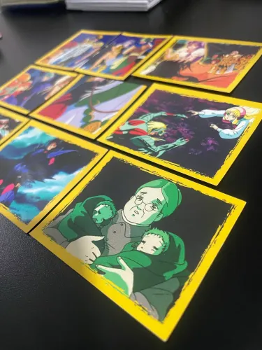 Lote de figurinhas do Álbum Cavaleiros do Zodíaco 2