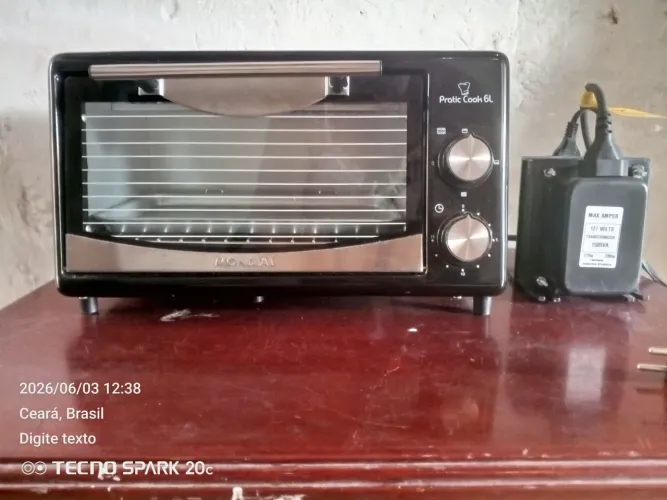 Vendo forno elétrico pratic Cook 6l mondial NOVO