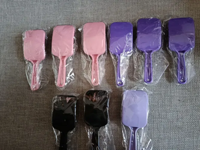 Kit com 15 escovas sortidas cabelo escova raquete